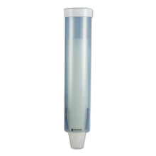 Load image into Gallery viewer, San Jamar® wholesale. San Jamar® Adjustable Frosted Water Cup Dispenser, Wall Mounted, Blue. HSD Wholesale: Janitorial Supplies, Breakroom Supplies, Office Supplies.