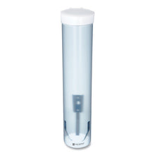 Load image into Gallery viewer, San Jamar® wholesale. San Jamar® Adjustable Frosted Water Cup Dispenser, Wall Mounted, Blue. HSD Wholesale: Janitorial Supplies, Breakroom Supplies, Office Supplies.