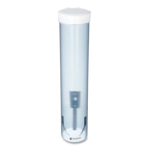 San Jamar® wholesale. San Jamar® Adjustable Frosted Water Cup Dispenser, Wall Mounted, Blue. HSD Wholesale: Janitorial Supplies, Breakroom Supplies, Office Supplies.