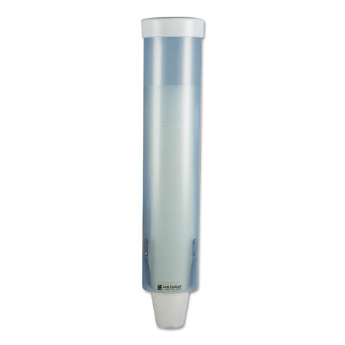 San Jamar® wholesale. San Jamar® Adjustable Frosted Water Cup Dispenser, Wall Mounted, Blue. HSD Wholesale: Janitorial Supplies, Breakroom Supplies, Office Supplies.