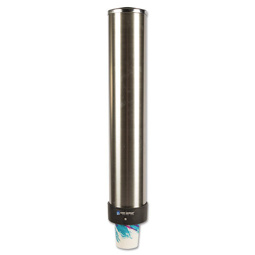 San Jamar® wholesale. San Jamar® Large Water Cup Dispenser W-removable Cap, Wall Mounted, Stainless Steel. HSD Wholesale: Janitorial Supplies, Breakroom Supplies, Office Supplies.