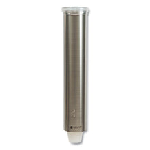 Load image into Gallery viewer, San Jamar® wholesale. San Jamar® Small Pull-type Water Cup Dispenser, Stainless Steel. HSD Wholesale: Janitorial Supplies, Breakroom Supplies, Office Supplies.