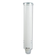 Load image into Gallery viewer, San Jamar® wholesale. San Jamar® Small Pull-type Water Cup Dispenser, White. HSD Wholesale: Janitorial Supplies, Breakroom Supplies, Office Supplies.