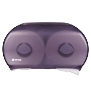 San Jamar® wholesale. San Jamar® Twin 9" Jumbo Tissue Dispenser, 19 X 5 1-4 X 12, Transparent Black Pearl. HSD Wholesale: Janitorial Supplies, Breakroom Supplies, Office Supplies.