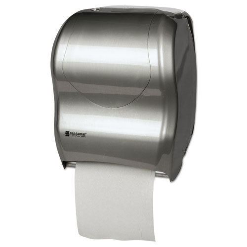 San Jamar® wholesale. San Jamar® Tear-n-dry Touchless Roll Towel Dispenser, 16.75 X 10 X 12.5, Silver. HSD Wholesale: Janitorial Supplies, Breakroom Supplies, Office Supplies.