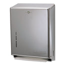 San Jamar® wholesale. San Jamar® C-fold-multifold Towel Dispenser, 11.38 X 4 X 14.75, Stainless Steel. HSD Wholesale: Janitorial Supplies, Breakroom Supplies, Office Supplies.