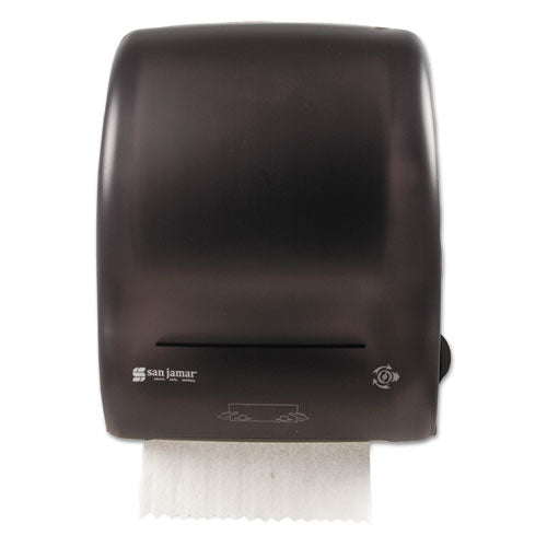 San Jamar® wholesale. San Jamar® Simplicity Mechanical Roll Towel Dispenser, 15.25 X 13 X 10.25, Black. HSD Wholesale: Janitorial Supplies, Breakroom Supplies, Office Supplies.