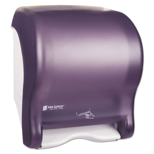 San Jamar® wholesale. San Jamar® Smart Essence Electronic Roll Towel Dispenser, 11.88 X 9.1 X 14.4, Black. HSD Wholesale: Janitorial Supplies, Breakroom Supplies, Office Supplies.