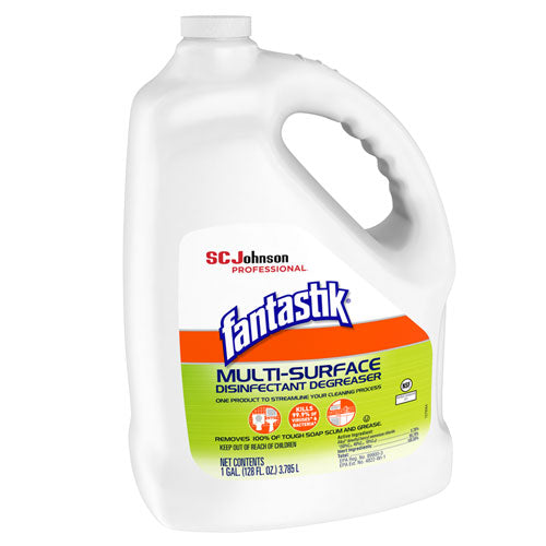 Fantastik® wholesale. Multi-surface Disinfectant Degreaser, Pleasant Scent, 1 Gallon Bottle. HSD Wholesale: Janitorial Supplies, Breakroom Supplies, Office Supplies.