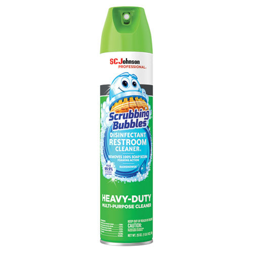 Scrubbing Bubbles® wholesale. Disinfectant Restroom Cleaner Ii, Rain Shower Scent, 25 Oz Aerosol Spray. HSD Wholesale: Janitorial Supplies, Breakroom Supplies, Office Supplies.