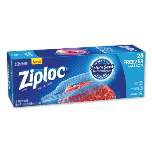 Ziploc® wholesale. Zipper Freezer Bags, 1 Gal, 2.7 Mil, 9.6" X 12.1", Clear, 28-box. HSD Wholesale: Janitorial Supplies, Breakroom Supplies, Office Supplies.
