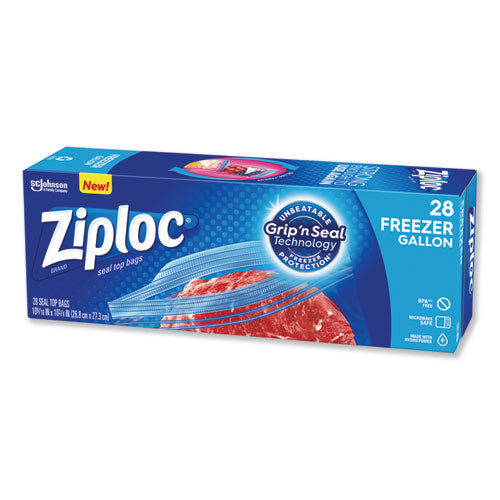 Ziploc® wholesale. Zipper Freezer Bags, 1 Gal, 2.7 Mil, 9.6" X 12.1", Clear, 28-box. HSD Wholesale: Janitorial Supplies, Breakroom Supplies, Office Supplies.