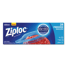 Load image into Gallery viewer, Ziploc® wholesale. Zipper Freezer Bags, 1 Gal, 2.7 Mil, 9.6&quot; X 12.1&quot;, Clear, 28-box, 9 Boxes-carton. HSD Wholesale: Janitorial Supplies, Breakroom Supplies, Office Supplies.