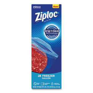 Ziploc® wholesale. Zipper Freezer Bags, 1 Gal, 2.7 Mil, 9.6" X 12.1", Clear, 28-box, 9 Boxes-carton. HSD Wholesale: Janitorial Supplies, Breakroom Supplies, Office Supplies.