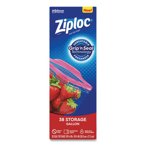 Ziploc® wholesale. Double Zipper Storage Bags, 1 Gal, 1.75 Mil, 10.56" X 10.75", Clear, 38-box. HSD Wholesale: Janitorial Supplies, Breakroom Supplies, Office Supplies.