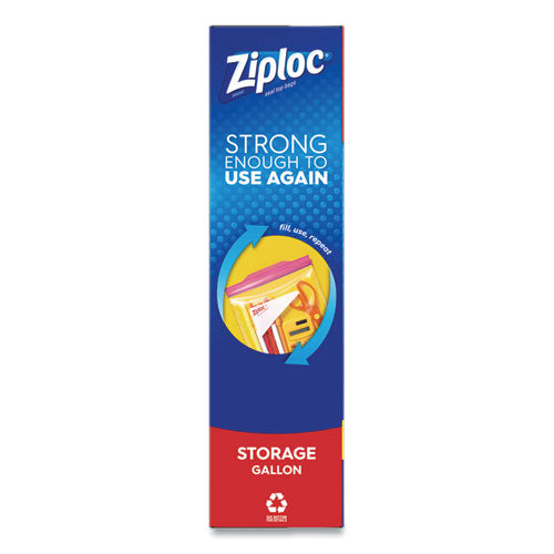 Ziploc® wholesale. Double Zipper Storage Bags, 1 Gal, 1.75 Mil, 10.56" X 10.75", Clear, 342-carton. HSD Wholesale: Janitorial Supplies, Breakroom Supplies, Office Supplies.