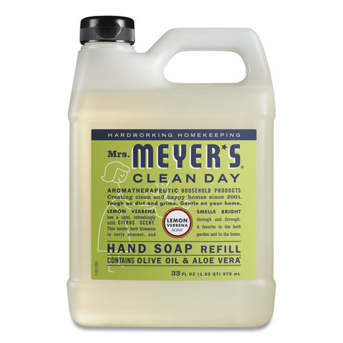 Mrs. Meyer's® wholesale. Mrs. Meyers Clean Day Liquid Hand Soap Refill, Lemon Verbena, 33 Oz. HSD Wholesale: Janitorial Supplies, Breakroom Supplies, Office Supplies.