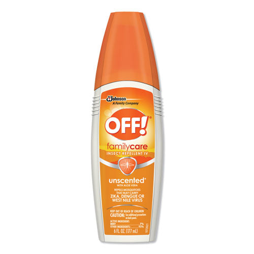 OFF!® wholesale. OFF!® Familycare Unscented Spray Insect Repellent, 6 Oz Spray Bottle, 12-carton. HSD Wholesale: Janitorial Supplies, Breakroom Supplies, Office Supplies.