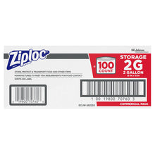 Load image into Gallery viewer, Ziploc® wholesale. Double Zipper Storage Bags, 2 Gal, 1.75 Mil, 15&quot; X 13&quot;, Clear, 100-carton. HSD Wholesale: Janitorial Supplies, Breakroom Supplies, Office Supplies.