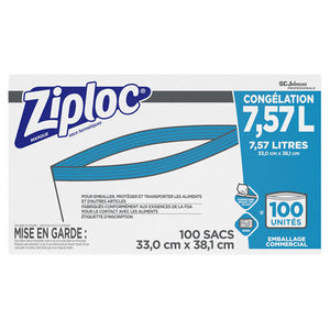 Ziploc® wholesale. Double Zipper Freezer Bags, 2 Gal, 2.7 Mil, 13" X 15.5", Clear, 100-carton. HSD Wholesale: Janitorial Supplies, Breakroom Supplies, Office Supplies.