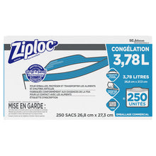 Load image into Gallery viewer, Ziploc® wholesale. Double Zipper Freezer Bags, 1 Gal, 2.7 Mil, 10.56&quot; X 10.75&quot;, Clear, 250-carton. HSD Wholesale: Janitorial Supplies, Breakroom Supplies, Office Supplies.