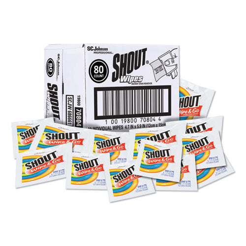 Shout® wholesale. Wipe And Go Instant Stain Remover, 4.7 X 5.9, 80 Packets-carton. HSD Wholesale: Janitorial Supplies, Breakroom Supplies, Office Supplies.