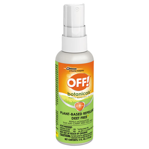 OFF!® wholesale. OFF!® Botanicals Insect Repellent, 4 Oz Bottle, 8-carton. HSD Wholesale: Janitorial Supplies, Breakroom Supplies, Office Supplies.