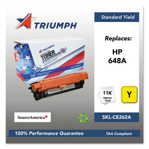 Triumph™ wholesale. 751000nsh1116 Remanufactured Ce262a (648a) Toner, 11000 Page-yield, Yellow. HSD Wholesale: Janitorial Supplies, Breakroom Supplies, Office Supplies.