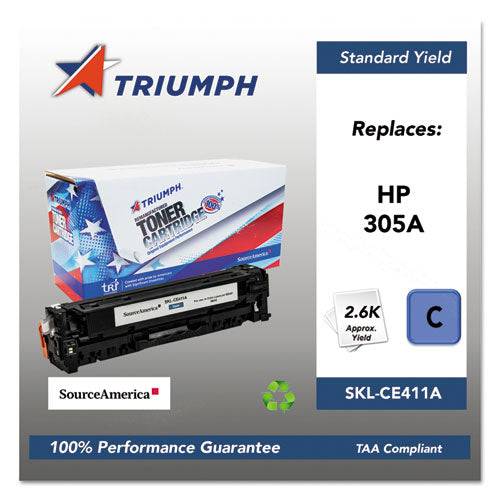 Triumph™ wholesale. 751000nsh1285 Remanufactured Ce411a (305a) Toner, 2600 Page-yield, Cyan. HSD Wholesale: Janitorial Supplies, Breakroom Supplies, Office Supplies.