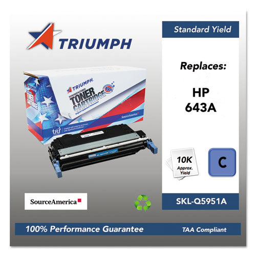 Triumph™ wholesale. 751000nsh0284 Remanufactured Q5951a (643a) Toner, 10000 Page-yield, Cyan. HSD Wholesale: Janitorial Supplies, Breakroom Supplies, Office Supplies.