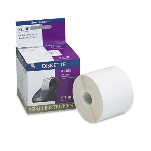 Seiko wholesale. Slp-drl Self-adhesive Name Badge-diskette Labels, 2.12" X 2.75", White, 320 Labels-roll. HSD Wholesale: Janitorial Supplies, Breakroom Supplies, Office Supplies.