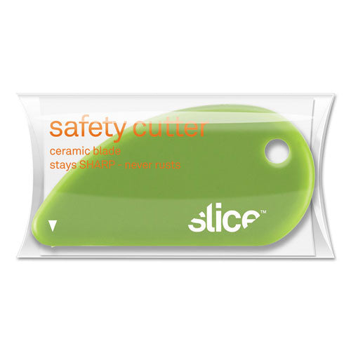 slice® wholesale. Safety Cutters, Fixed, Non Replaceable Micro Safety Blade, Ceramic, Green. HSD Wholesale: Janitorial Supplies, Breakroom Supplies, Office Supplies.
