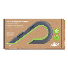 Load image into Gallery viewer, slice® wholesale. Box Cutters, Double Sided, Replaceable, Stainless Steel, Gray, Green. HSD Wholesale: Janitorial Supplies, Breakroom Supplies, Office Supplies.