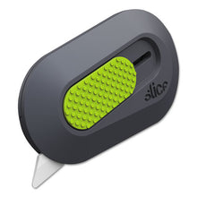 Load image into Gallery viewer, slice® wholesale. Mini Cutters, Double Sided, Replaceable, Stainless Steel, Gray, Green. HSD Wholesale: Janitorial Supplies, Breakroom Supplies, Office Supplies.