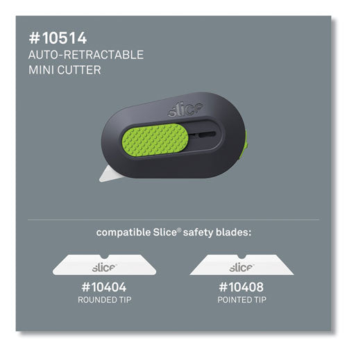 slice® wholesale. Mini Cutters, Double Sided, Replaceable, Stainless Steel, Gray, Green. HSD Wholesale: Janitorial Supplies, Breakroom Supplies, Office Supplies.