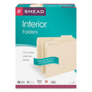 Smead® wholesale. Interior File Folders, 1-3-cut Tabs, Letter Size, Manila, 100-box. HSD Wholesale: Janitorial Supplies, Breakroom Supplies, Office Supplies.