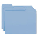 Smead® wholesale. Interior File Folders, 1-3-cut Tabs, Letter Size, Blue, 100-box. HSD Wholesale: Janitorial Supplies, Breakroom Supplies, Office Supplies.