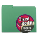 Smead® wholesale. Interior File Folders, 1-3-cut Tabs, Letter Size, Green, 100-box. HSD Wholesale: Janitorial Supplies, Breakroom Supplies, Office Supplies.