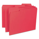 Smead® wholesale. Interior File Folders, 1-3-cut Tabs, Letter Size, Red, 100-box. HSD Wholesale: Janitorial Supplies, Breakroom Supplies, Office Supplies.