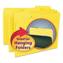 Smead® wholesale. Interior File Folders, 1-3-cut Tabs, Letter Size, Yellow, 100-box. HSD Wholesale: Janitorial Supplies, Breakroom Supplies, Office Supplies.