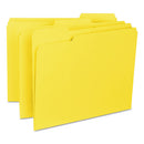 Smead® wholesale. Interior File Folders, 1-3-cut Tabs, Letter Size, Yellow, 100-box. HSD Wholesale: Janitorial Supplies, Breakroom Supplies, Office Supplies.