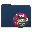 Smead® wholesale. Interior File Folders, 1-3-cut Tabs, Letter Size, Navy Blue, 100-box. HSD Wholesale: Janitorial Supplies, Breakroom Supplies, Office Supplies.