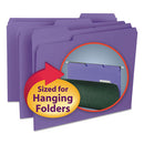 Smead® wholesale. Interior File Folders, 1-3-cut Tabs, Letter Size, Purple, 100-box. HSD Wholesale: Janitorial Supplies, Breakroom Supplies, Office Supplies.