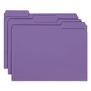 Smead® wholesale. Interior File Folders, 1-3-cut Tabs, Letter Size, Purple, 100-box. HSD Wholesale: Janitorial Supplies, Breakroom Supplies, Office Supplies.