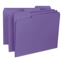 Smead® wholesale. Interior File Folders, 1-3-cut Tabs, Letter Size, Purple, 100-box. HSD Wholesale: Janitorial Supplies, Breakroom Supplies, Office Supplies.