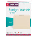 Smead® wholesale. Manila File Folders, Straight Tab, Letter Size, 100-box. HSD Wholesale: Janitorial Supplies, Breakroom Supplies, Office Supplies.