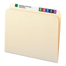 Smead® wholesale. Manila File Folders, Straight Tab, Letter Size, 100-box. HSD Wholesale: Janitorial Supplies, Breakroom Supplies, Office Supplies.