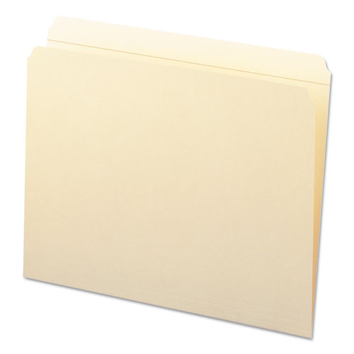 Smead® wholesale. Reinforced Tab Manila File Folders, Straight Tab, Letter Size, 11 Pt. Manila, 100-box. HSD Wholesale: Janitorial Supplies, Breakroom Supplies, Office Supplies.