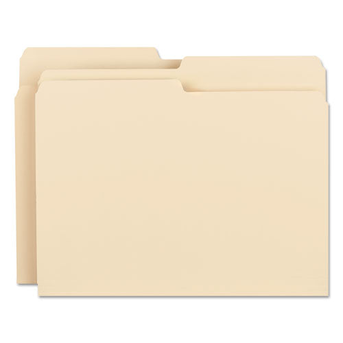 Smead® wholesale. Manila File Folders, 1-2-cut Tabs, Letter Size, 100-box. HSD Wholesale: Janitorial Supplies, Breakroom Supplies, Office Supplies.