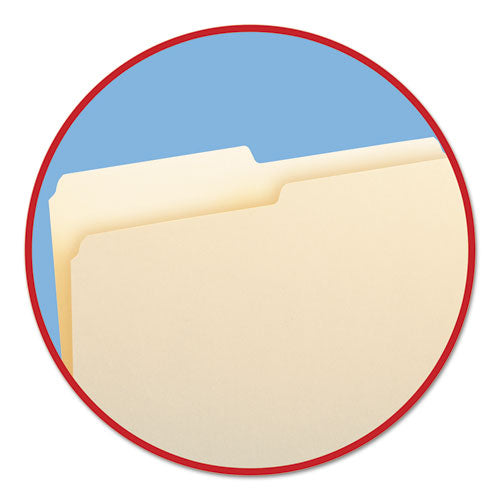 Smead® wholesale. Manila File Folders, 1-2-cut Tabs, Letter Size, 100-box. HSD Wholesale: Janitorial Supplies, Breakroom Supplies, Office Supplies.